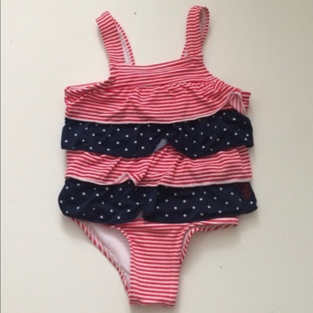 U.S.Polo Assn. Stars & Stripes Swimsuit 6-9 months